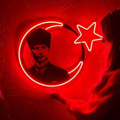 Atatürk Neon Tablo