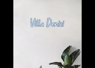 Custom Neon Order: Villa Denizi